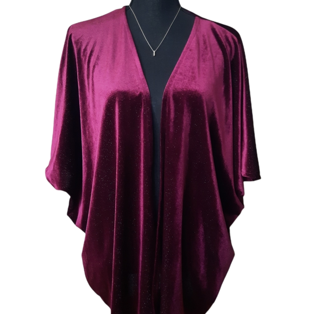 Madden Open Front Maroon Cardigan